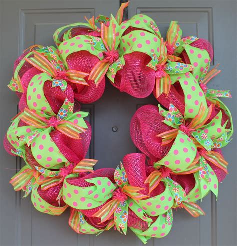 mesh ribbon wreath